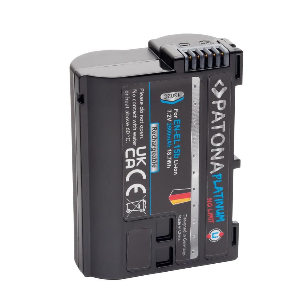 PATONA Platinum Akku für Nikon EN-EL15b D7000 D7100 D600 D610 D800 D800E D810 D850 Z7 V1