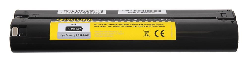 PATONA Akku für Makita 9000 9001 9002 9003 9600 191681-2 2500 mAh 9,6 V PATONA Akku für Makita 9000 9001 9002 9003 9600 191681-2 2500 mAh 9,6 V
