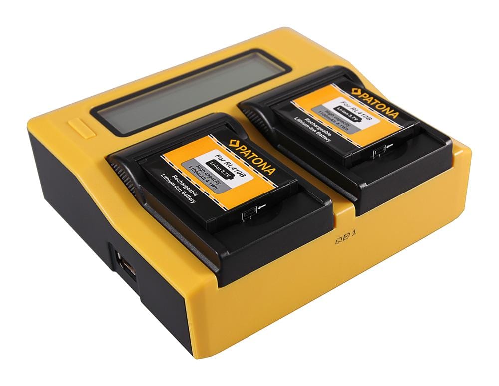 PATONA Dual LCD USB Ladegerät für Rollei RL410B Actioncam 230 240 410 410B 420 PATONA Dual LCD USB Ladegerät für Rollei RL410B Actioncam 230 240 410 410B 420