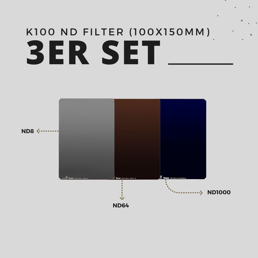 3er Set ND Rechteckfilter 100x150mm