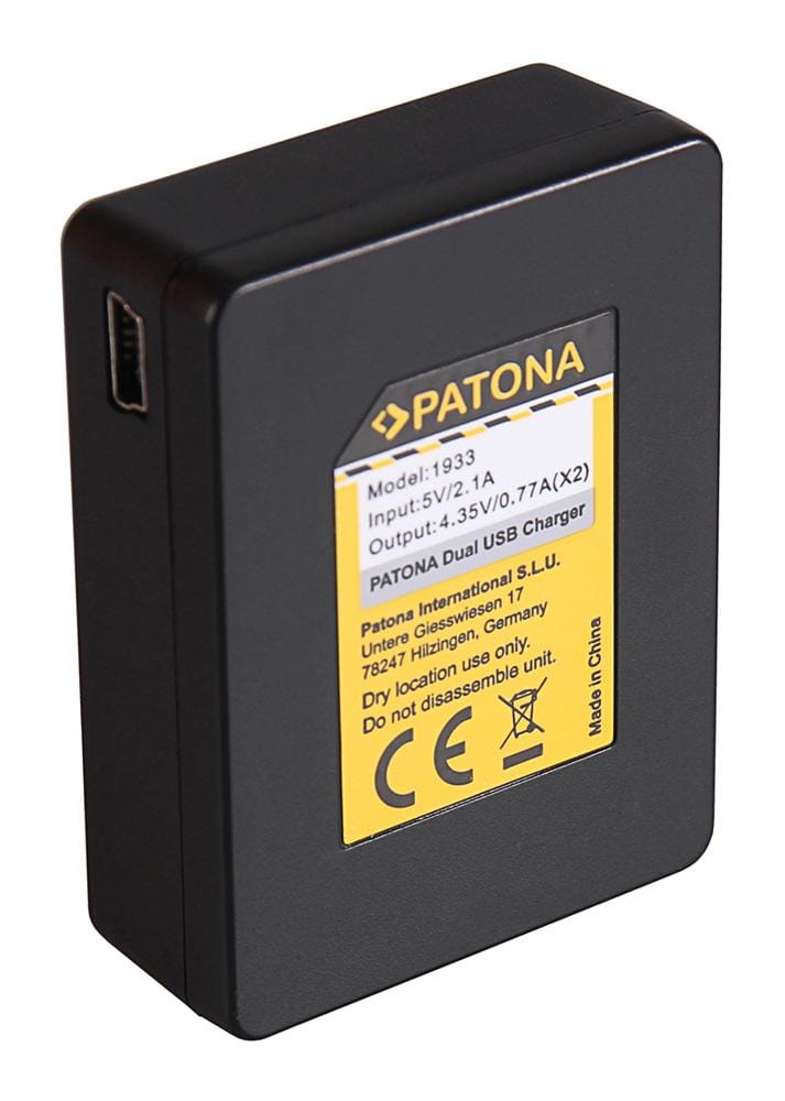 PATONA Dual Schnell-Ladegerät für SJCAM SJ7 Star inkl. Micro-USB Kabel PATONA Dual Schnell-Ladegerät für SJCAM SJ7 Star inkl. Micro-USB Kabel