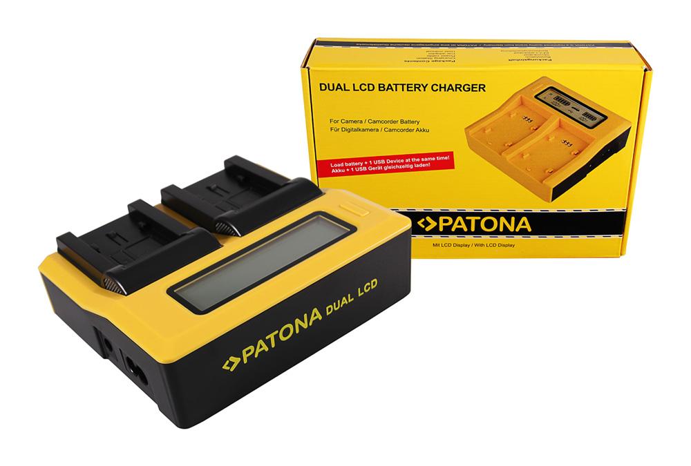 PATONA Dual LCD USB Ladegerät für Panasonic VBK 180 VBK 360 H H100 H101 H95 HC HCV700 HC‑V700 PATONA Dual LCD USB Ladegerät für Panasonic VBK 180 VBK 360 H H100 H101 H95 HC HCV700 HC‑V700