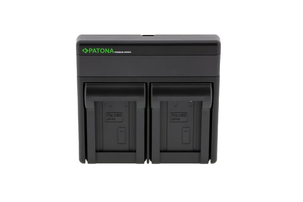 PATONA Premium Dual PD Performance Ladegerät für Casio NP‑70 inkl. USB‑C Input Output