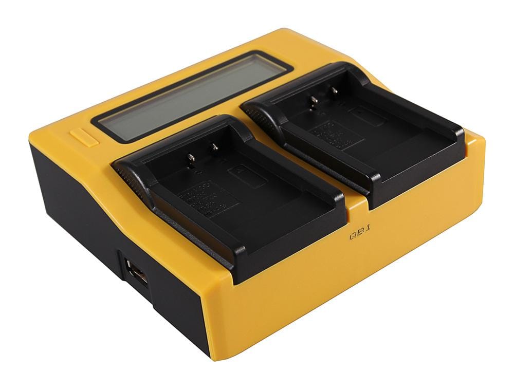 PATONA Dual LCD USB Ladegerät für Fujifilm NP-50 FinePix F100fd F50fd F60fd