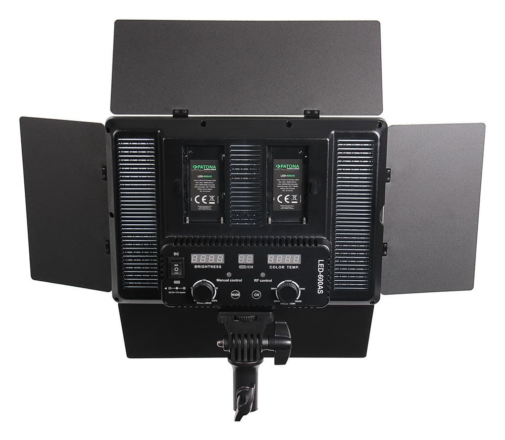 PATONA Premium LED Studioleuchte für Foto und Video LED-600ASRC