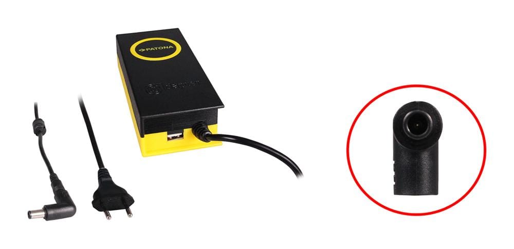 PATONA 90W Synchron Netzteil 7,4 x 5 x 12 mm 19,5 V inkl. USB Ausgang 2,1 A PATONA 90W Synchron Netzteil 7,4 x 5 x 12 mm 19,5 V inkl. USB Ausgang 2,1 A