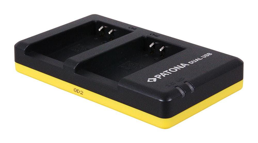 PATONA Dual Schnell-Ladegerät für Nikon ENEL20 EN-EL20 inkl. Micro-USB Kabel