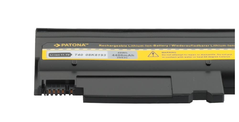PATONA Akku für IBM Thinkpad T40 T41 T42 T43 R51 02K8193 4400mA