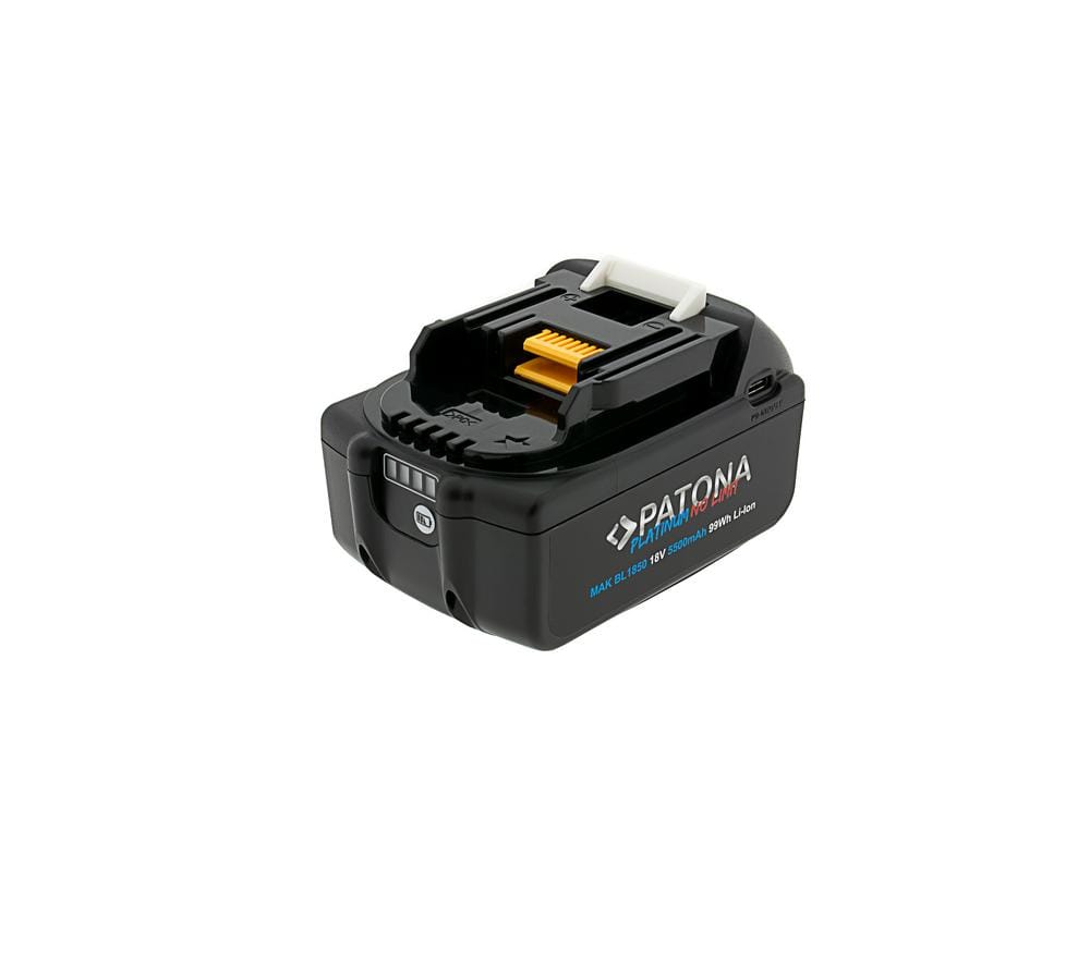 PATONA Platinum 18V Akku Makita BL1850 für Makita LXT Serie mit USB-C PD65W In und Output