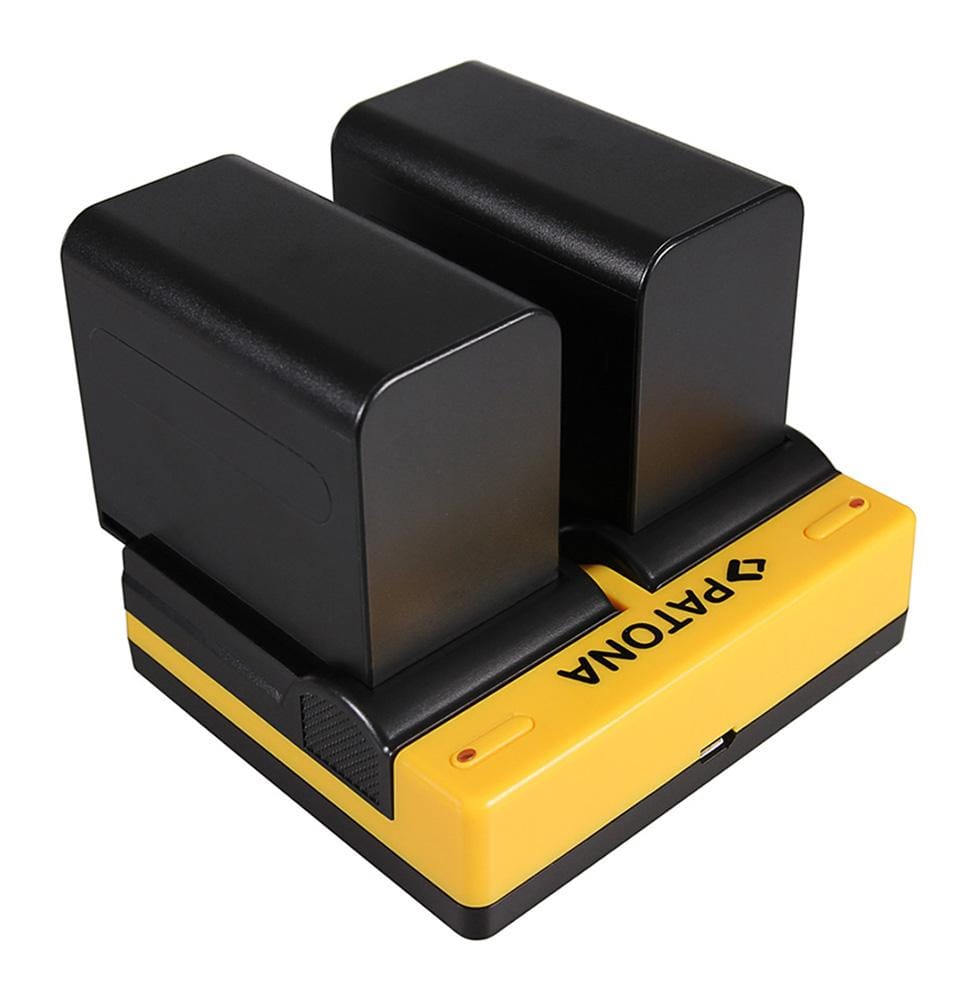 PATONA Dual Ladegerät für Canon BP-915 EOS C300 C300 PL HA HA H1S PowerShot inkl. Micro-USB Kabel