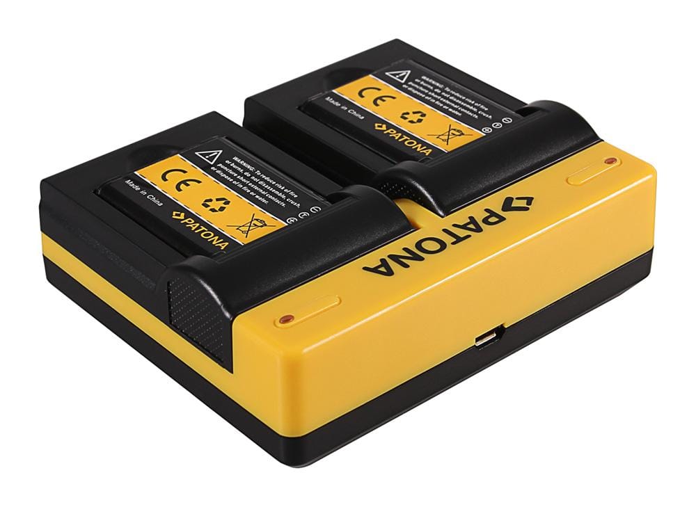 PATONA Dual Ladegerät für Panasonic DMW-BCN10 Lumix DMCLF1 DMC-LF1 DMCLF1K DMC-LF1K inkl. Micro-USB Kabel