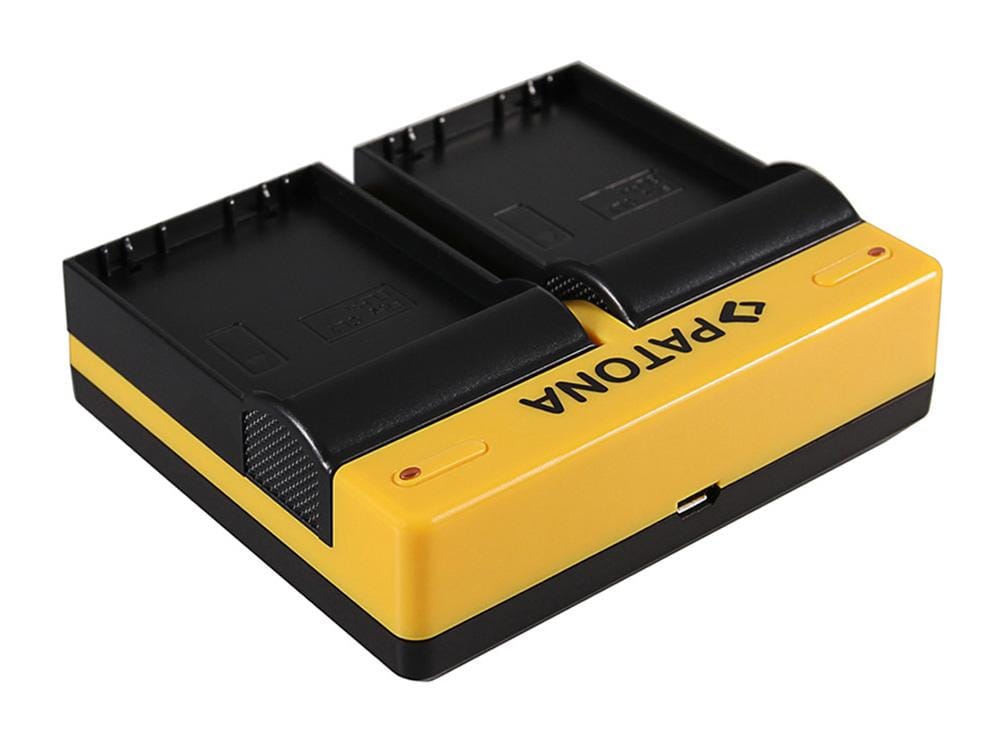 PATONA Dual Ladegerät für Olympus BLH-1 OM-D EM-1 Mark 2 EM-1 Mark II BLH-1 OM-D inkl. Micro-USB