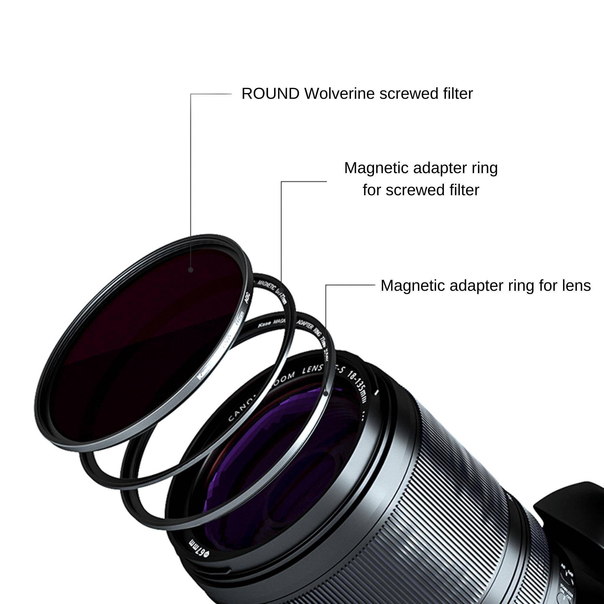 Adapter Set um Einschraub Filter magnetisch zu machen Adapter Set um Einschraub Filter magnetisch zu machen