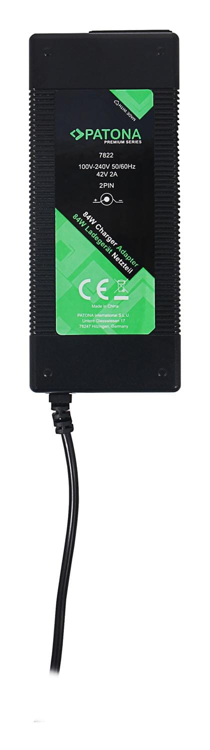 PATONA Premium Netzteil 42V 2A für Xiaomi E-Scooter M365 M365 PRO PRO2 1S Nineboot ES1 ES2 ES3 ES4 PATONA Premium Netzteil 42V 2A für Xiaomi E-Scooter M365 M365 PRO PRO2 1S Nineboot ES1 ES2 ES3 ES4