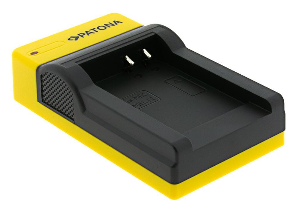 PATONA Slim USB Ladegerät mit USB‑C Input für Nikon EN‑EL12 Coolpix AW100 AW1100 S6300 S8000 S9500