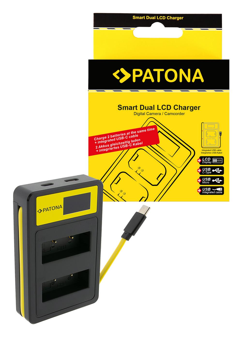 PATONA Smart Dual LCD USB Ladegerät für Olympus PS-BLS1 PS-BLS5 Fuji NP-140 FinePix S100FS S205EXR PATONA Smart Dual LCD USB Ladegerät für Olympus PS-BLS1 PS-BLS5 Fuji NP-140 FinePix S100FS S205EXR