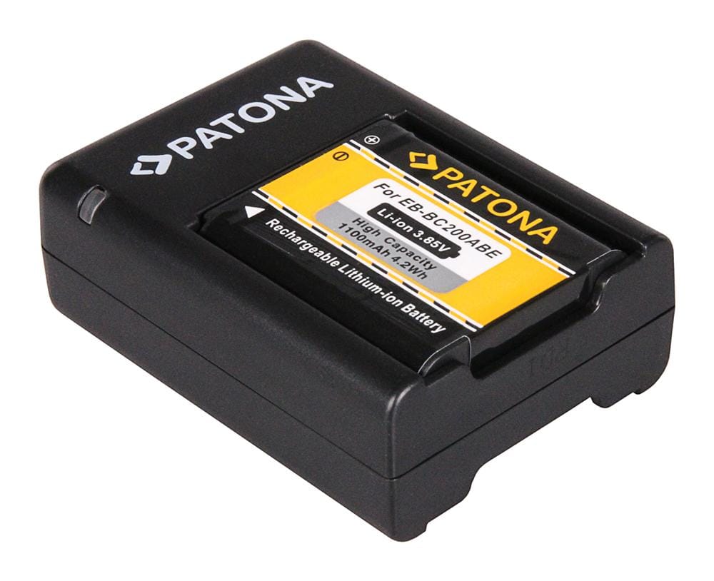 PATONA Dual Schnell-Ladegerät für Samsung Gear 360 EB-BC200ABE inklusive Micro-USB Kabel