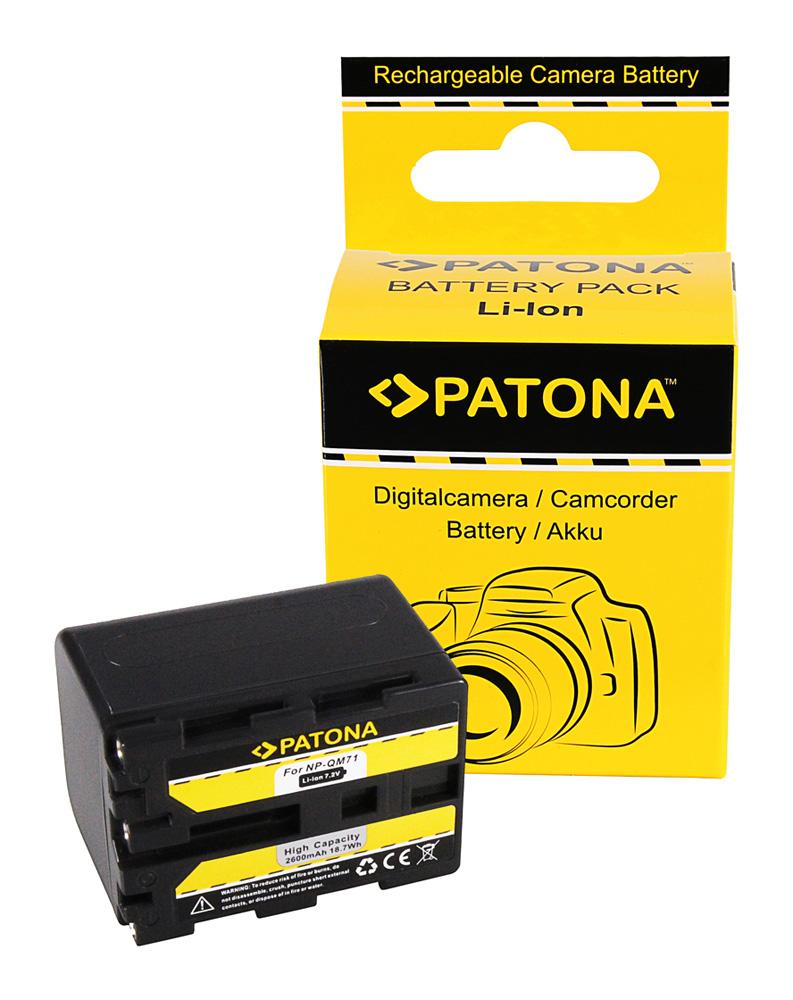 PATONA Akku für Sony NP-FM71 NP-QM70 NP-FM70 NP-QM7 CCD-TRV138