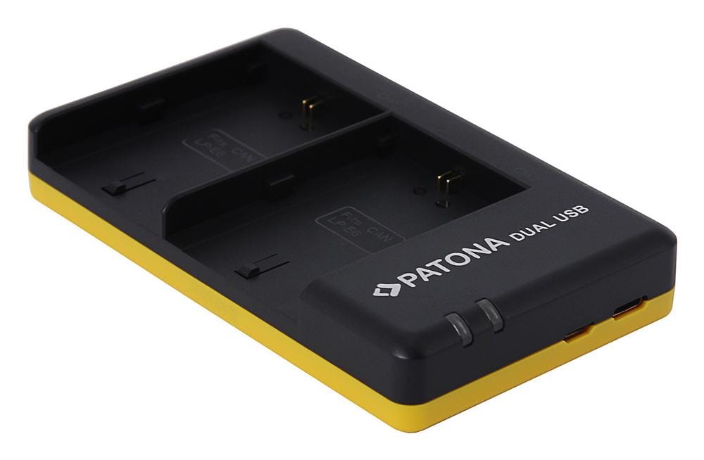 PATONA Dual Schnell-Ladegerät für Canon LP-E6 LPE6 inkl. USB-C Kabel PATONA Dual Schnell-Ladegerät für Canon LP-E6 LPE6 inkl. USB-C Kabel