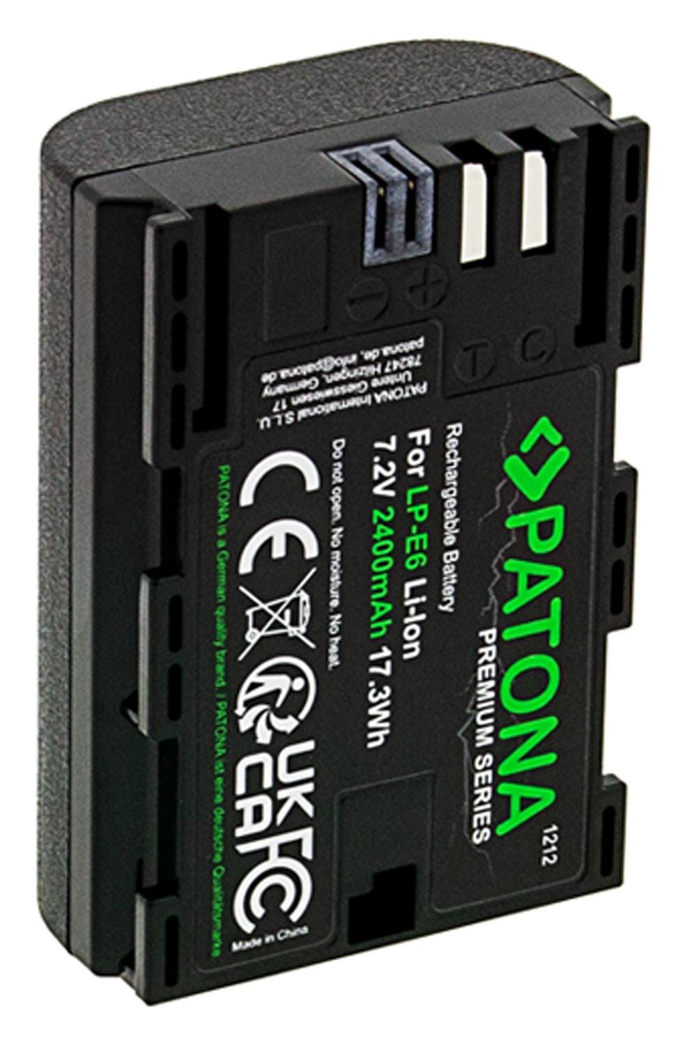 PATONA Premium Akku für Canon LP-E6 LPE6 EOS R EOS 60D 70D 5D 6D 7D Mark III PATONA Premium Akku für Canon LP-E6 LPE6 EOS R EOS 60D 70D 5D 6D 7D Mark III