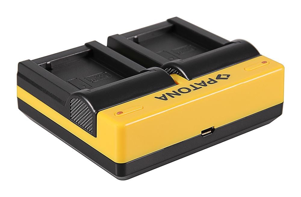 PATONA Dual Ladegerät für Samsung BP-1030 NX NX200 NX-200 NX300 NX-300 inkl. Micro-USB Kabel