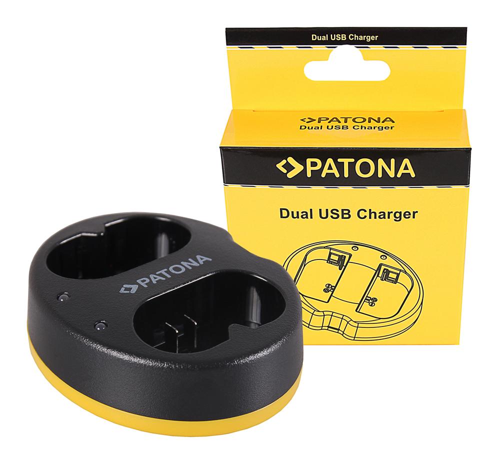 PATONA Dual Ladegerät für Godox VB20 V350s C N O F Flash inkl. Micro-USB Kabel PATONA Dual Ladegerät für Godox VB20 V350s C N O F Flash inkl. Micro-USB Kabel