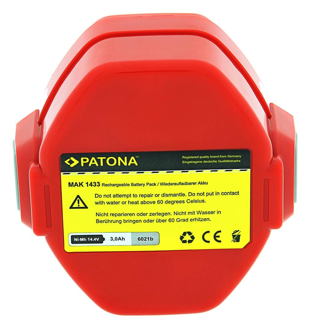 PATONA Akku für Makita Geräte 14,4 Volt 3000 mAh