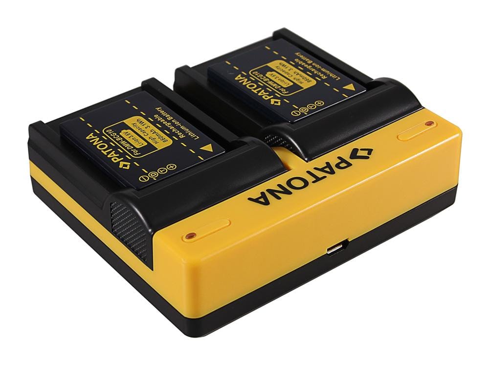 PATONA Dual Ladegerät für Panasonic DMW-BCF10E Lumix DMC-FS7 DMCLX5 DMC-LX5 inkl. Micro-USB Kabel PATONA Dual Ladegerät für Panasonic DMW-BCF10E Lumix DMC-FS7 DMCLX5 DMC-LX5 inkl. Micro-USB Kabel