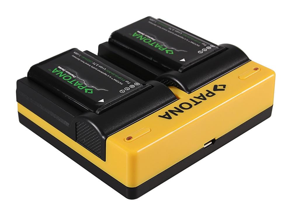 PATONA Dual Ladegerät für Garmin Montana 600 650 600 Moto 650 t inkl. Micro-USB Kabel