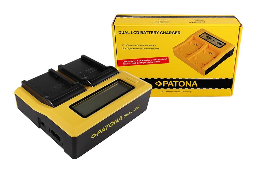 PATONA Dual LCD USB Ladegerät für Panasonic VWVBD29 VW-VBD29 VWVBD58 VW-VBD58 PATONA Dual LCD USB Ladegerät für Panasonic VWVBD29 VW-VBD29 VWVBD58 VW-VBD58