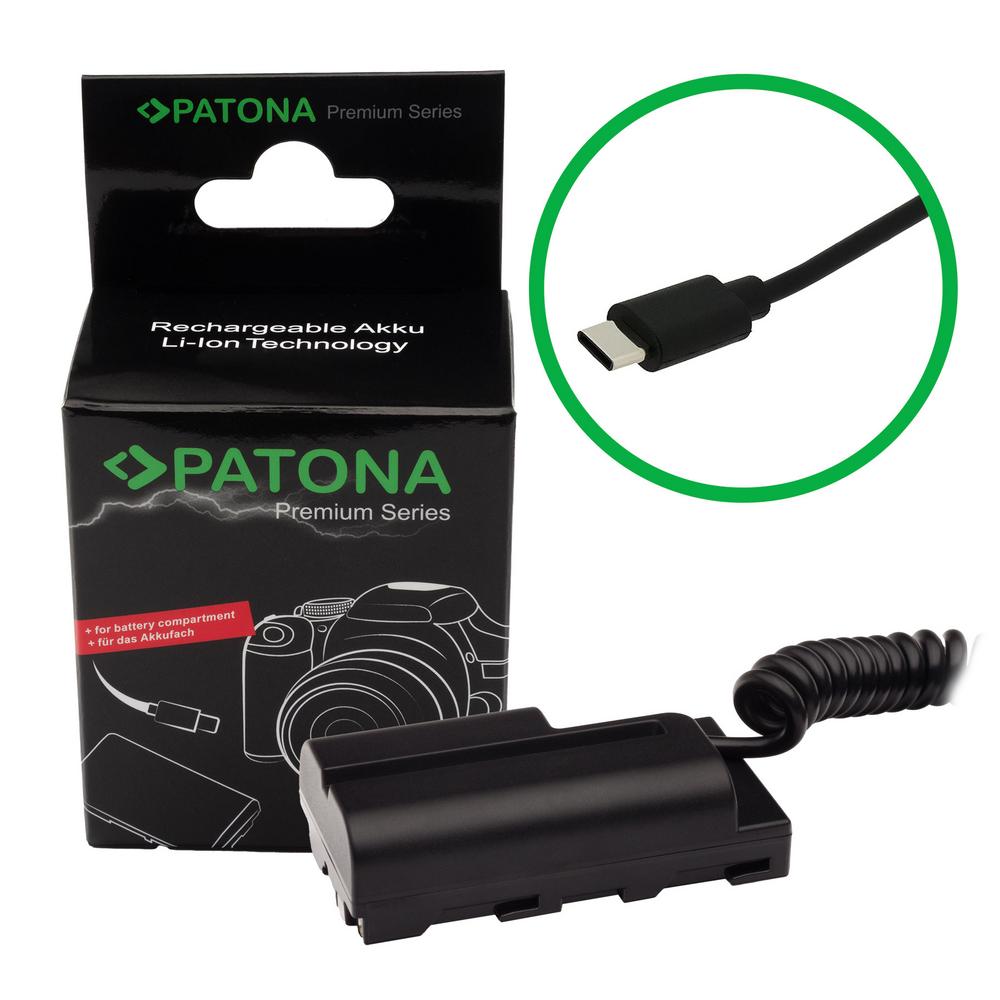 PATONA Premium USB-C Input Akku-Adapter für Sony NP-FM50 NP-F550 NP-F750 NP-F960 NP-F970 NP-FM500 PATONA Premium USB-C Input Akku-Adapter für Sony NP-FM50 NP-F550 NP-F750 NP-F960 NP-F970 NP-FM500