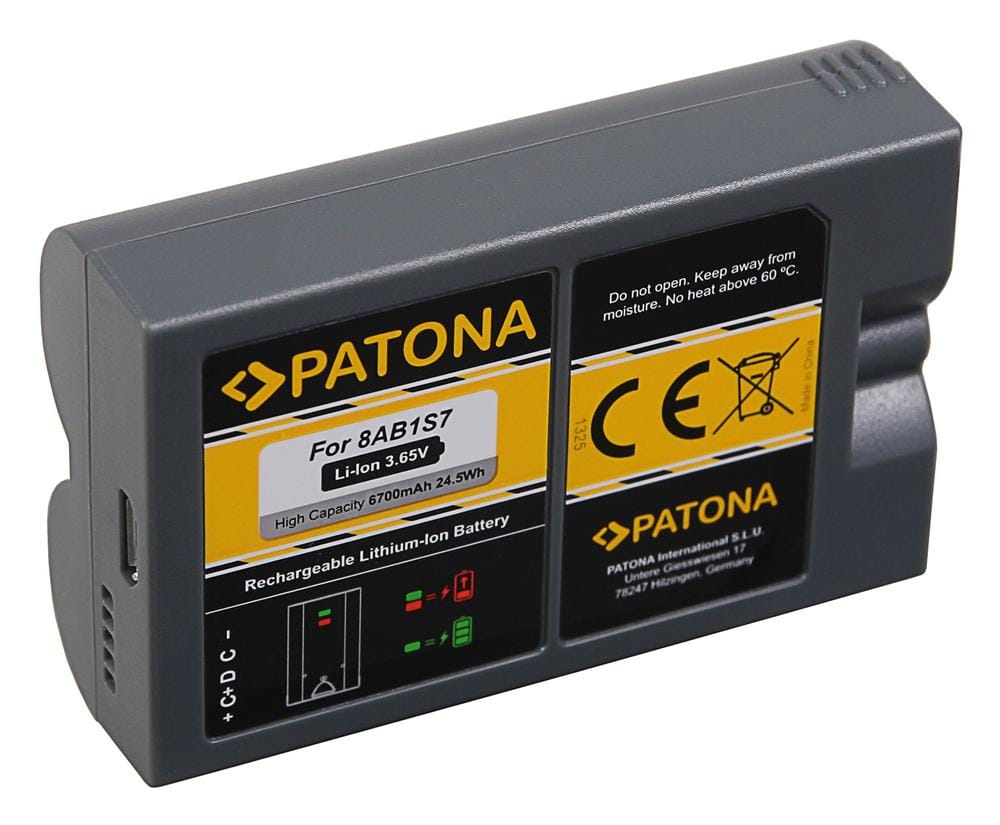 PATONA Akku 8AB1S7 für Ring Video Doorbell 2 und Ring Spotlight Cam Solar