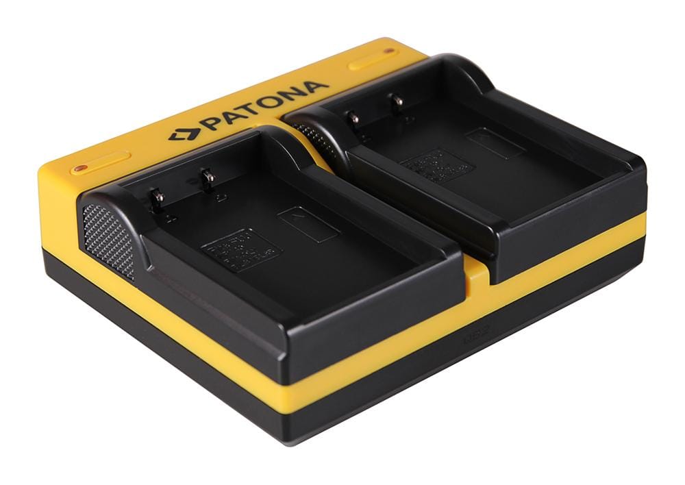 PATONA Dual Ladegerät für Olympus PS-BLS1 Evolt E400 E-400 E410 inkl. Micro-USB Kabel