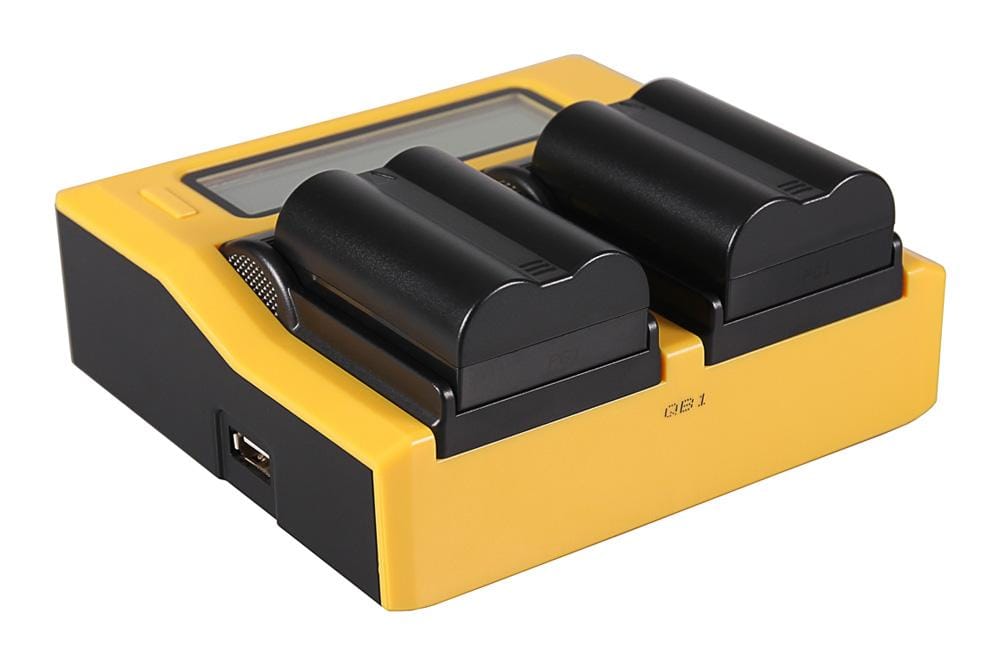 PATONA Dual LCD USB Ladegerät für Nikon EN-EL3 EN-EL3e FNP-150 BLM5
