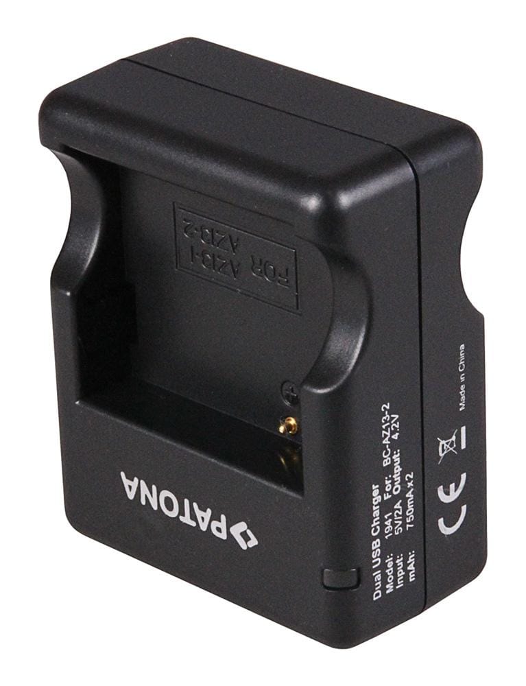 PATONA Dual Schnell-Ladegerät für Xiaomi Yi AZ13-2 AZ13-1 inkl. Micro-USB Kabel PATONA Dual Schnell-Ladegerät für Xiaomi Yi AZ13-2 AZ13-1 inkl. Micro-USB Kabel