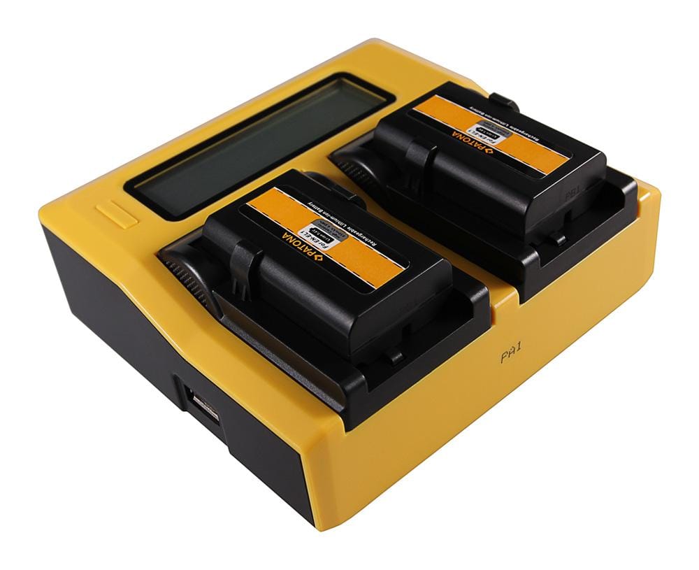 PATONA Dual LCD USB Ladegerät für Nikon ENEL1 EN-EL1