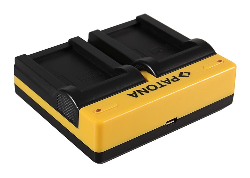 PATONA Dual Ladegerät für Konica Minolta Minolta NP-200 Dimage X Xg Xi Xt Xt Biz inkl. Micro-USB Kabel