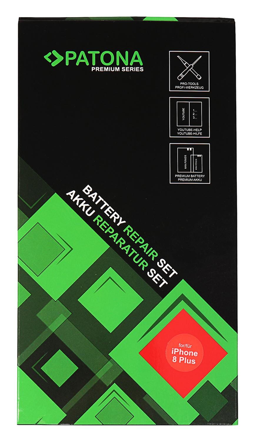 PATONA Premium Akku für Apple iPhone 8 Plus 616-000367 inkl. Werkzeugset PATONA Premium Akku für Apple iPhone 8 Plus 616-000367 inkl. Werkzeugset