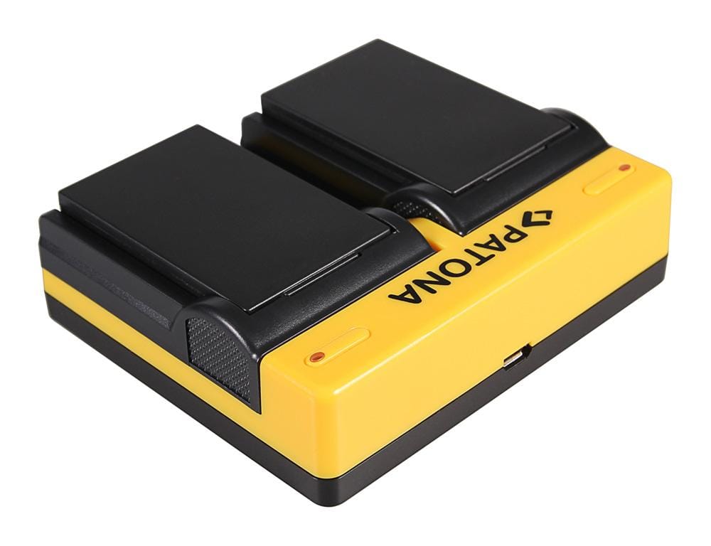 PATONA Dual Ladegerät für Samsung BP-80W SCD385SC SC-D385SC VPD381 VP-D381 VPDX100 inkl. Micro-USB Kabel