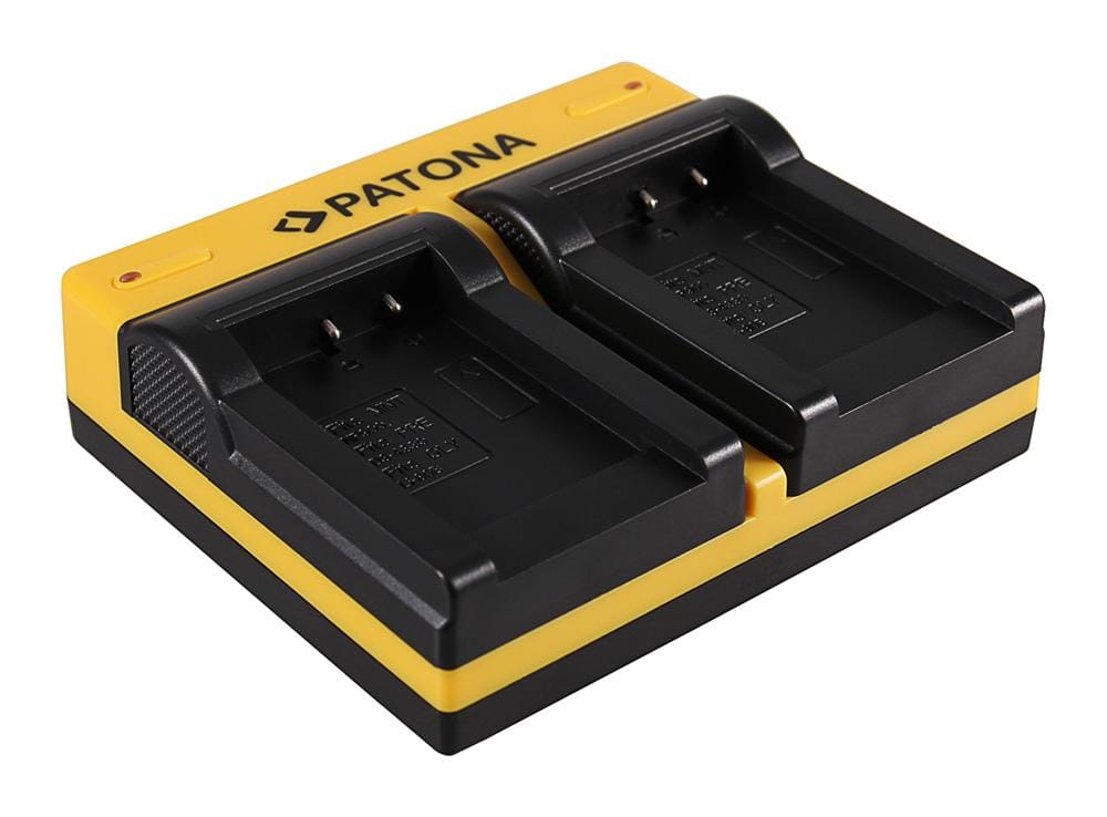 PATONA Dual Ladegerät für Minolta NP-900 CS 6531N CS 6531-N CS5530 CS-5530 Minolta inkl. Micro-U