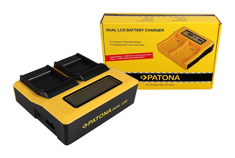 PATONA Dual LCD USB Ladegerät für Samsung IA‑BP85 ST BP85ST BP‑85ST