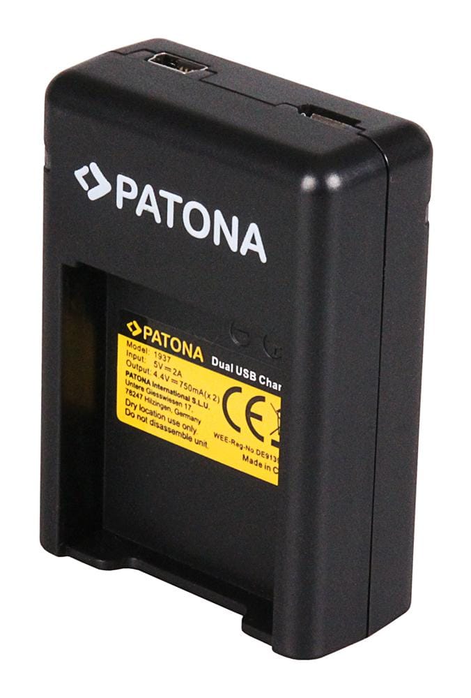 PATONA Dual Schnell-Ladegerät für Samsung Gear 360 EB-BC200ABE inklusive Micro-USB Kabel PATONA Dual Schnell-Ladegerät für Samsung Gear 360 EB-BC200ABE inklusive Micro-USB Kabel