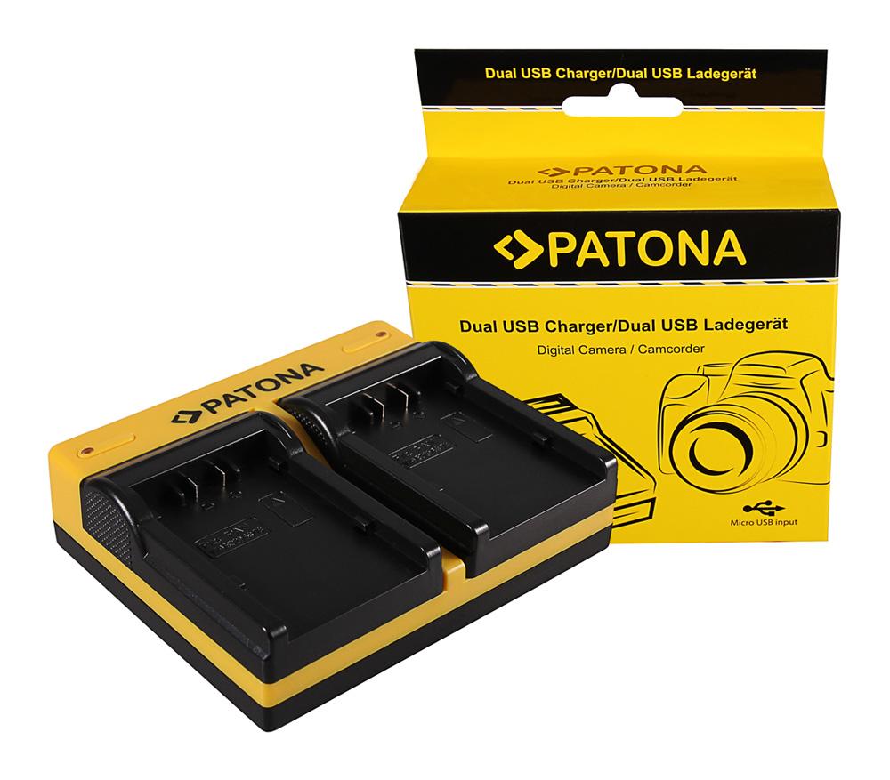 PATONA Dual Ladegerät für Panasonic VW-VBD26 VBD58 VBD78 AGAC8EJ AG-AC8EJ AjHPX270 inkl. Micro-USB Kabel PATONA Dual Ladegerät für Panasonic VW-VBD26 VBD58 VBD78 AGAC8EJ AG-AC8EJ AjHPX270 inkl. Micro-USB Kabel