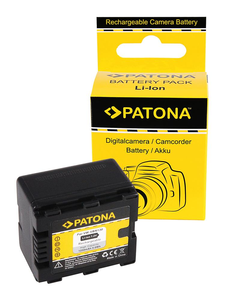 PATONA Akku für Panasonic VBN130 VBN130E VW-VBN130 SD800 SD900 TM900