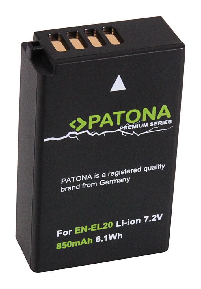 PATONA Premium Akku für Nikon EN-EL20 AW1 1 J1 1 J2 1 J3 1 S1 1 V3 Coolpix A Coolpix 950 1000
