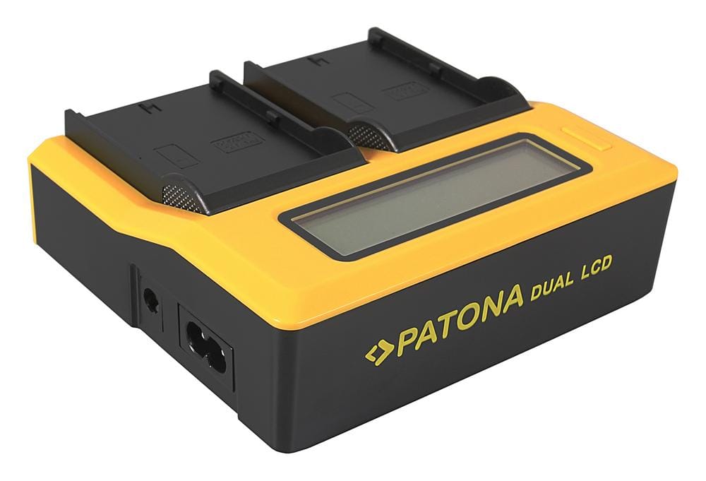 PATONA Dual LCD USB Ladegerät für JVC SSL-75 SSL-JVC50 SSL-JVC75 HM600 HM650
