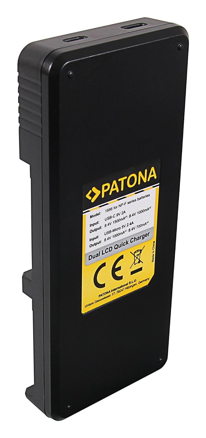 PATONA Dual LCD USB Ladegerät für Sony F550 F750 F970 FM50 FM500H PATONA Dual LCD USB Ladegerät für Sony F550 F750 F970 FM50 FM500H