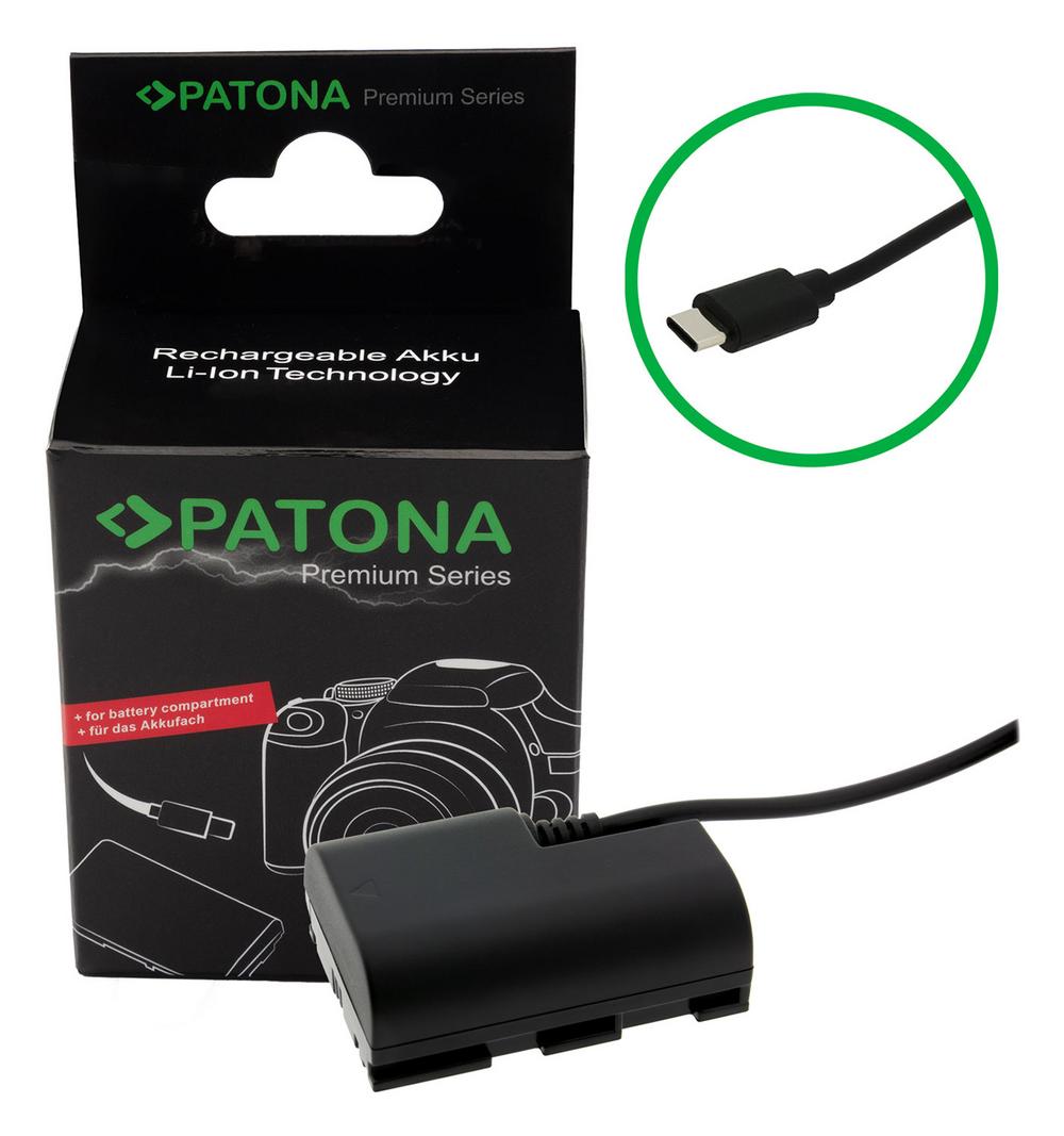 PATONA Premium USB-C Input Akku-Adapter für Canon LP-E6P LPE6P EOS R5 R5 Mark II R6 R6 Mark II PATONA Premium USB-C Input Akku-Adapter für Canon LP-E6P LPE6P EOS R5 R5 Mark II R6 R6 Mark II