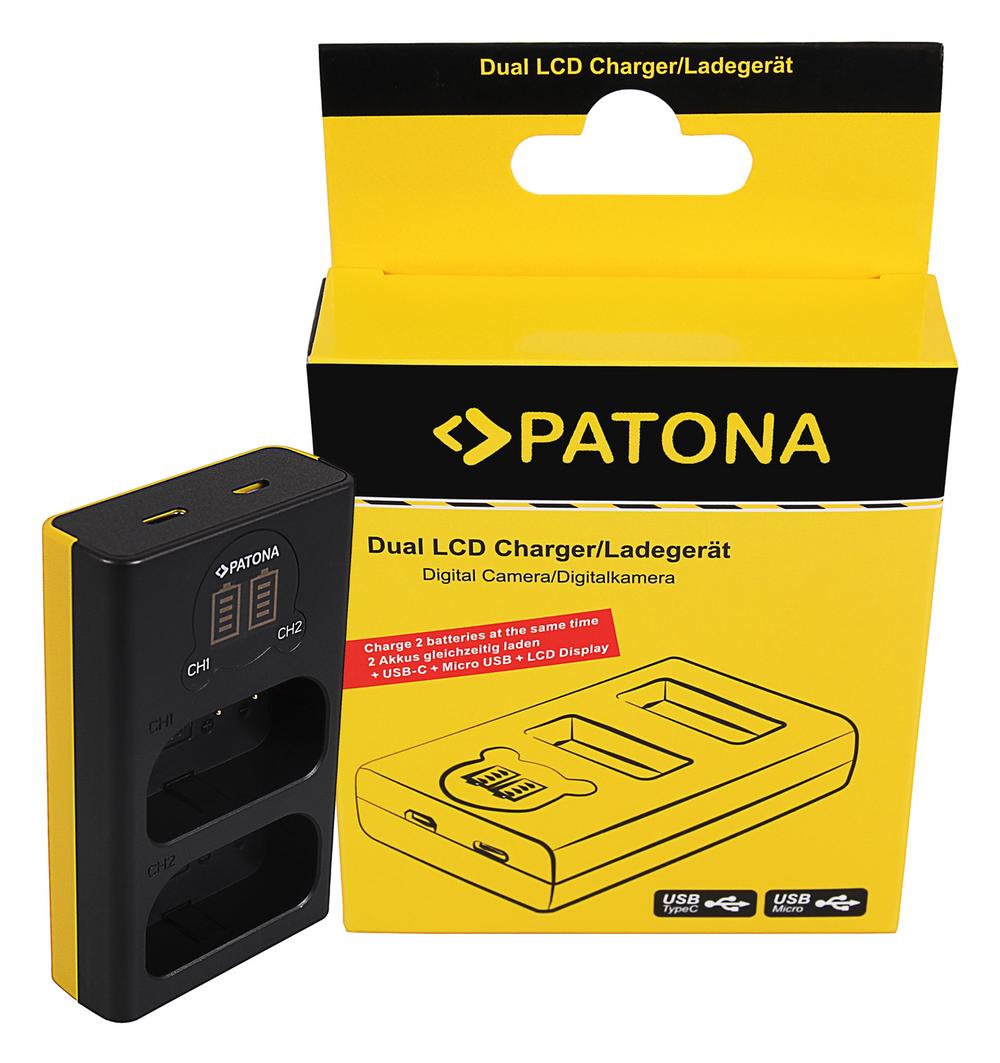 PATONA Dual LCD USB Ladegerät für Panasonic DMW-BLJ31 Lumix DC-S1 DC-S1R DC-S1H PATONA Dual LCD USB Ladegerät für Panasonic DMW-BLJ31 Lumix DC-S1 DC-S1R DC-S1H