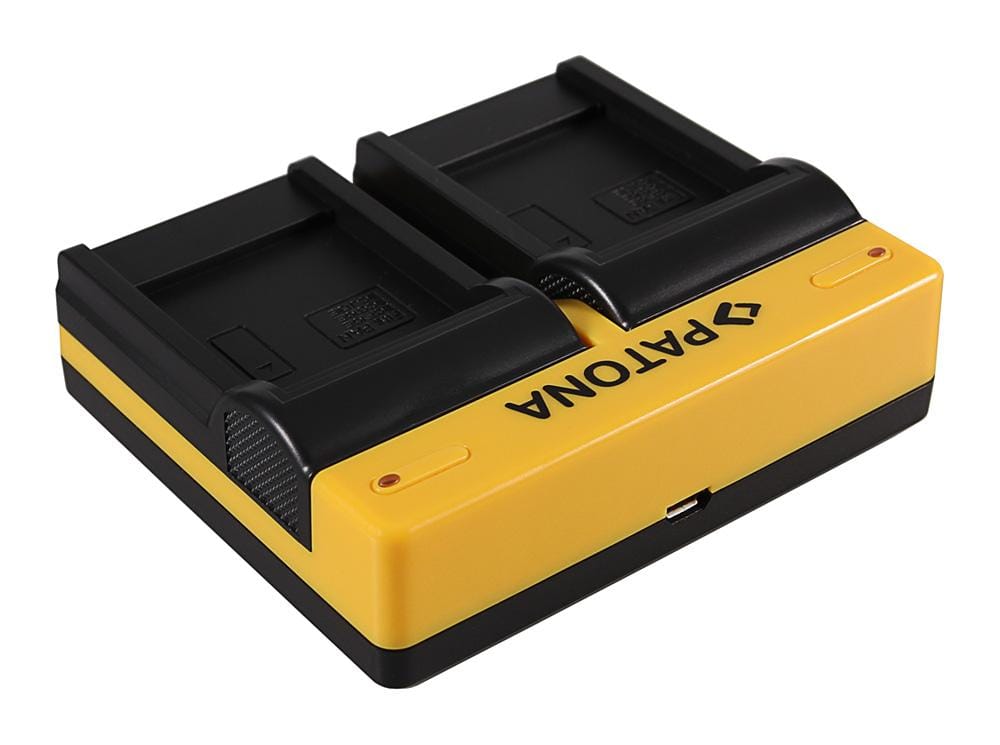 PATONA Dual Ladegerät für Panasonic DMW-BCF10E Lumix DMC-FS7 DMCLX5 DMC-LX5 inkl. Micro-USB Kabel